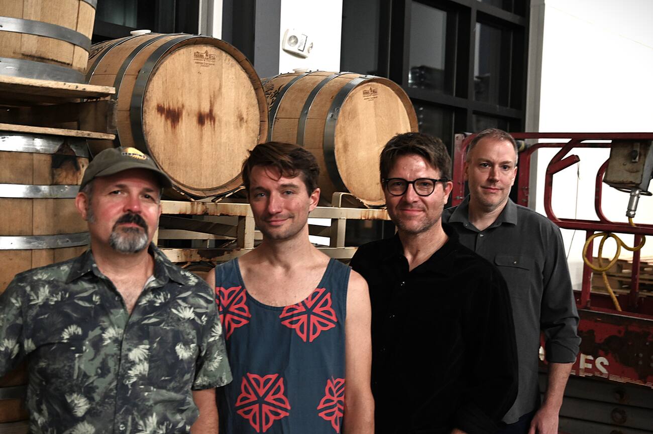 The Nasty Flyers, four-piece band portrait